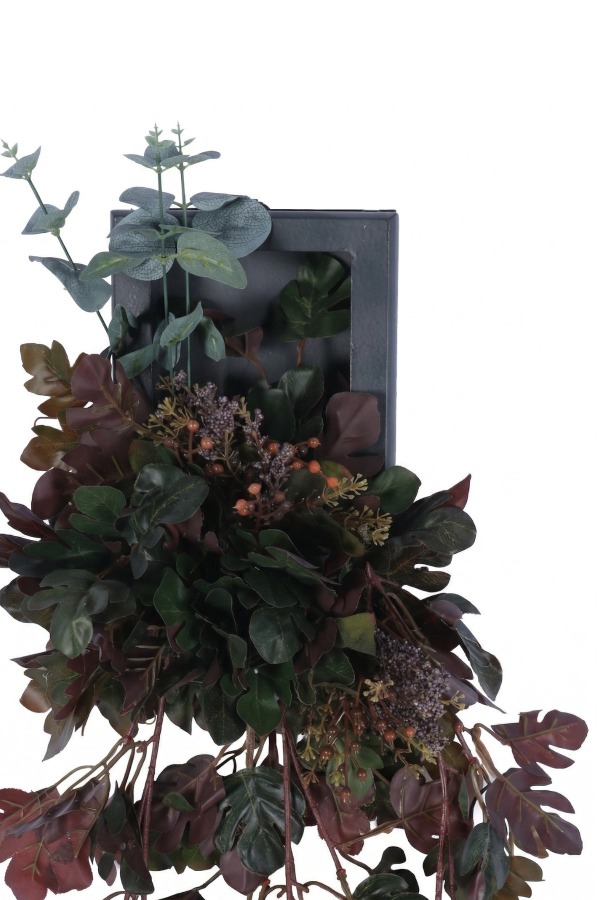 Ahşap Çerçeveli Yapay Çiçek Duvar Tablosu 15x24 Model 11 - 4