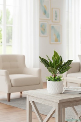 Beton Saksıda Yapay Bitkili Tanzimler Model 26 - 3
