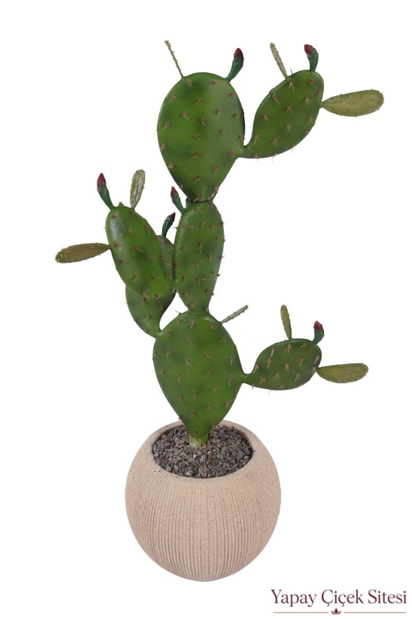 Bohem Küre Saksıda Yapay Kaktüs 120 cm Model 2 - 1