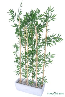 Bohem Saksıda 8 Çubuklu Yapay Bambu Seperatör 170 cm - 3