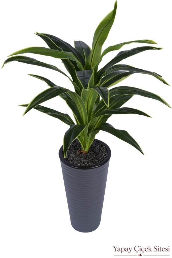 Dalgalı Saksıda Yapay Dracena Ağacı 130 cm - 5