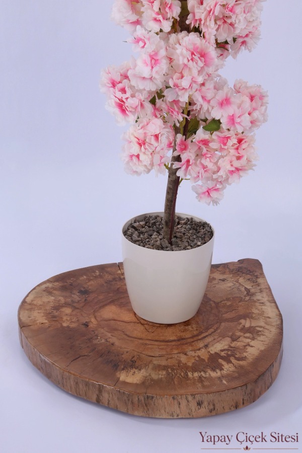 Kaliteli Yapay Bahar Dalı Ağacı 120 Cm Açık Pembe - 4