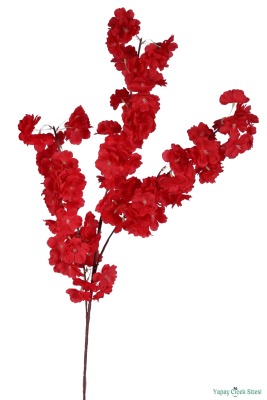 Kaliteli Yapay Bahar Dalı Çiçeği 95 Cm Kırmızı - 2