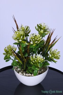 Mini Saksıda Yapay Sukulent Bahçesi 26 cm - 2