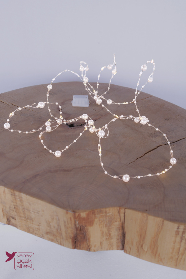 Pilli İnci Led Işık Zinciri Günışığı 2 Metre - 4