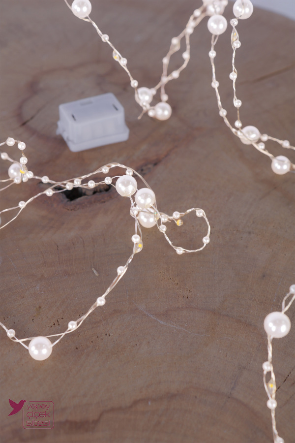 Pilli İnci Led Işık Zinciri Günışığı 2 Metre - 5