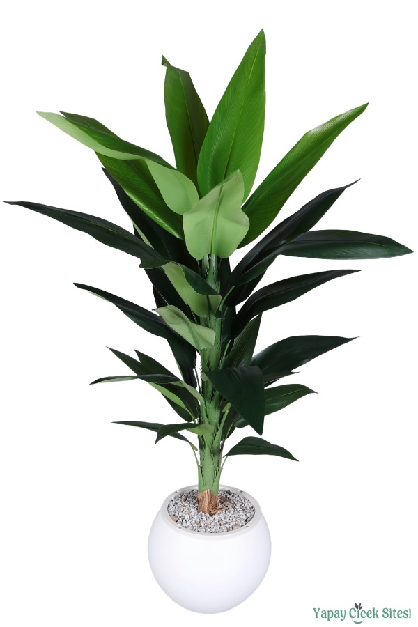 Plastik Küre Saksıda Yapay Starliçe Bitkisi 87 Cm - 2