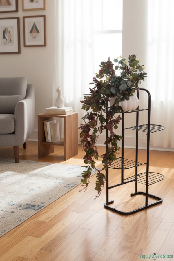 Saksılı Yapay Bitki Sarkan Sarmaşık Model 3 - 5