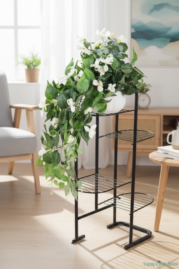 Saksılı Yapay Bitki Sarkan Sarmaşık Model 6 - 4