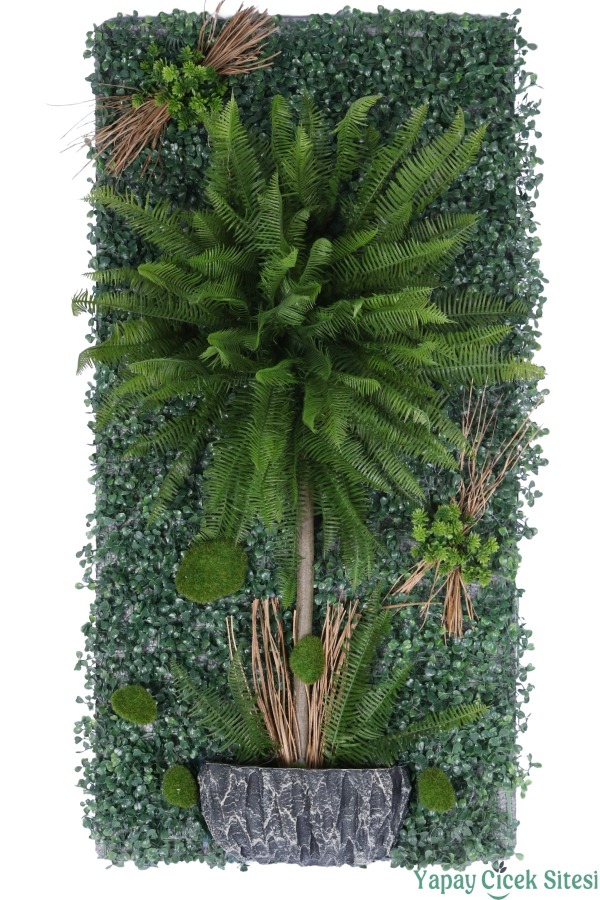 Yapay Bitkili Duvar Paneli 50x100 cm Model 8 - 1