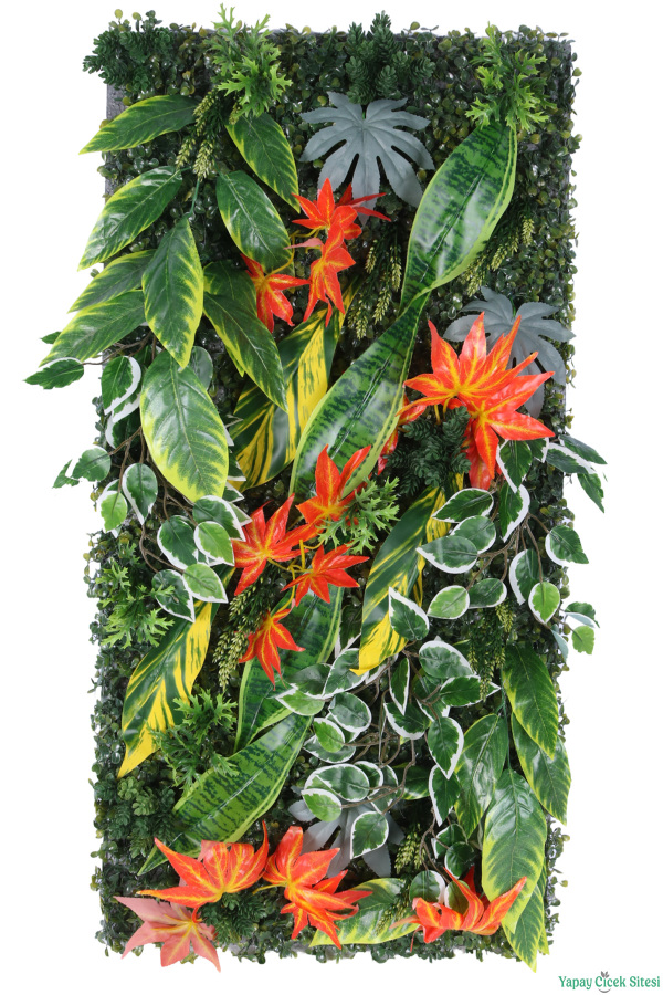 Yapay Bitkili Duvar Paneli 50x100 cm Model 9 - 1
