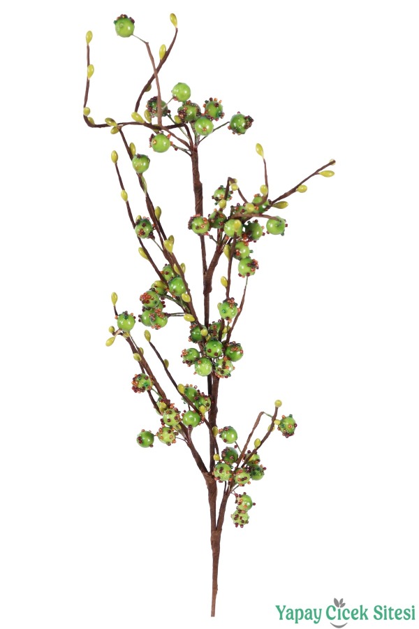 Yapay Boncuklu Kokina Dalı 73 cm Yeşil - 2