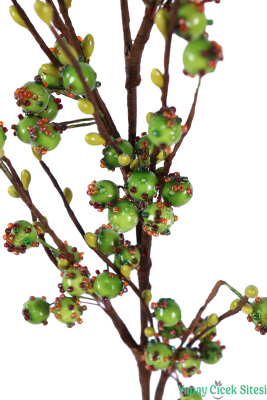 Yapay Boncuklu Kokina Dalı 73 cm Yeşil - 3