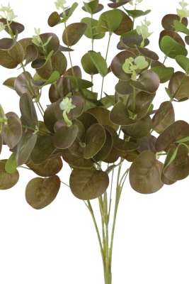 Yapay Çiçekli Okaliptüs Demeti 47 cm Kahve Yeşil - 3