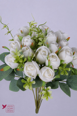 Yapay Gül Demeti 18 Dal 40 cm - 12