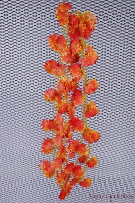 Yapay Kumaş Dokulu Sonbahar Yapraklı İp Sarmaşık 220 cm -12 Adet - Yapay Çiçek Sitesi