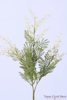 Yapay Mimoza Dalı 68 cm Sarı - 2