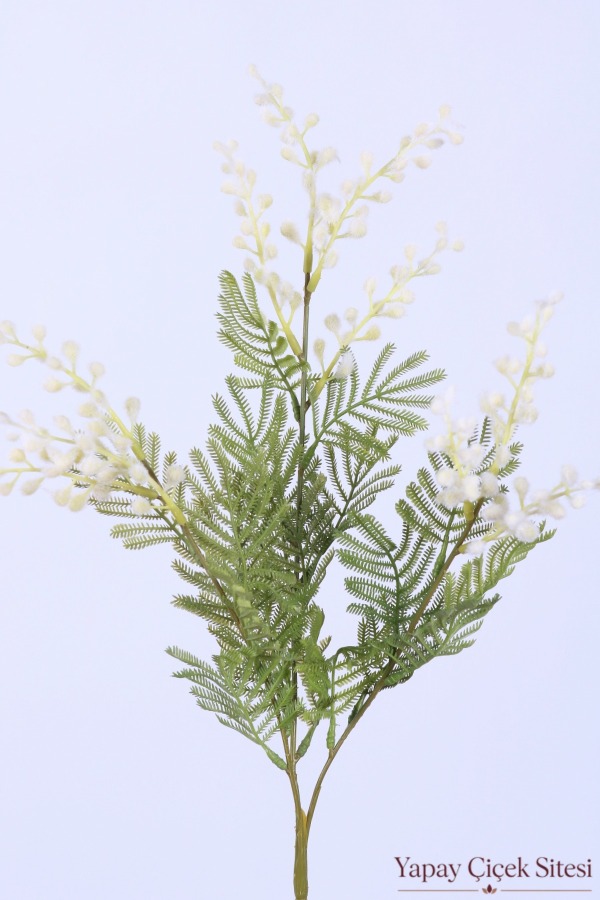 Yapay Mimoza Dalı 68 cm Sarı - 2