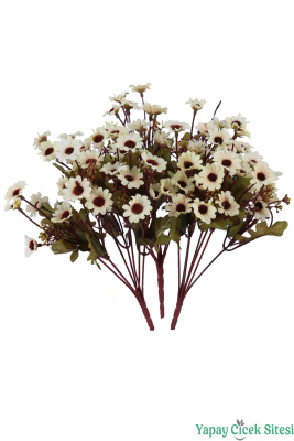 Yapay Mini Kır Papatya Demeti 3 Adet 32 cm - 5