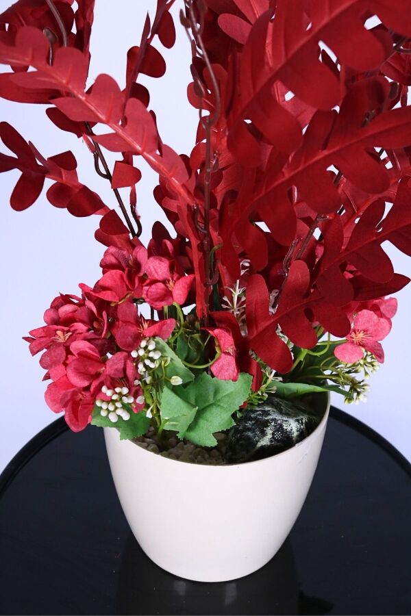 Yapay Okaliptus Bitkisi Bordo 45 cm - 3