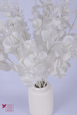 Yapay Okaliptus Demeti 3 Adet 45 cm Beyaz - 2