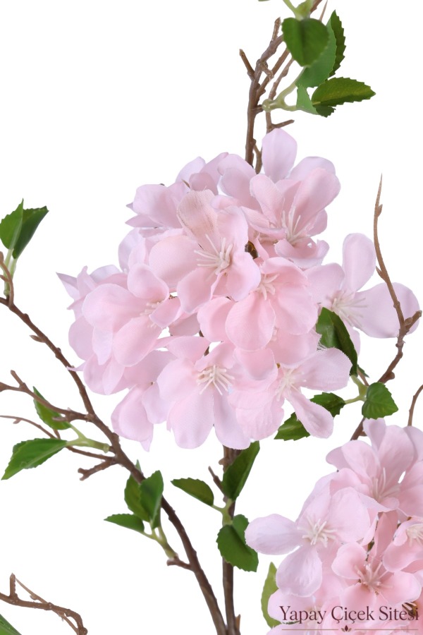 Yapay Ortanca Dalı 90 cm Açık Pembe - 3