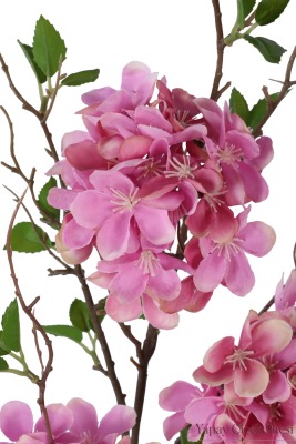 Yapay Ortanca Dalı 90 cm Koyu Pembe - 3