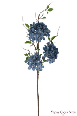 Yapay Ortanca Dalı 90 cm Petrol Mavisi - 2